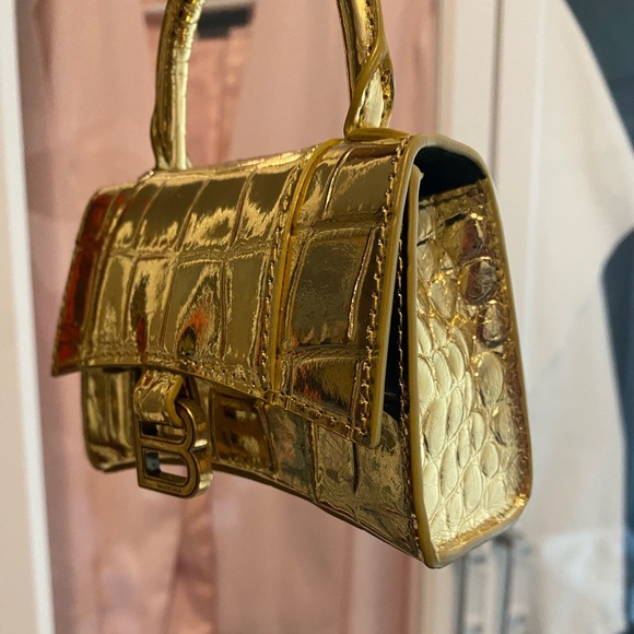 NEW Balenciaga Hourglass Croc Mini Bag XXS $1000 - Picture 3 of 9